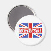 British Girl Magnet (Vorderseite/Rückseite)