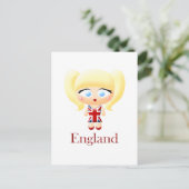 British Girl Postkarte (Stehend Vorderseite)