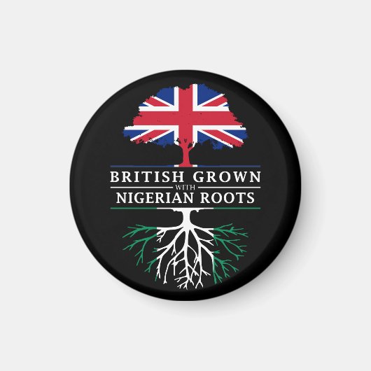 British Grown mit nigerianischem Roots Nigeria Des Magnet (Vorne)