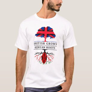 British Grown With Kenyan Roots - Kenya And Uk T-Shirt