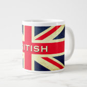 British Grunge Union Jack Jumbo Tea Tasse (Vorderseite Rechts)