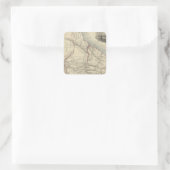 British Guayana Quadratischer Aufkleber (Tasche)