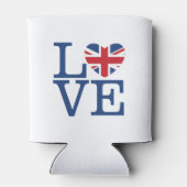 British Hearts - Liebe Union Jack Can Cooler Dosenkühler (Rückseite)