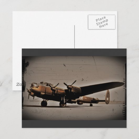 British Heavy Bomber Postkarte (Vorne/Hinten)