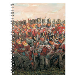 British infantry Napoleonic wars painting  Notizblock