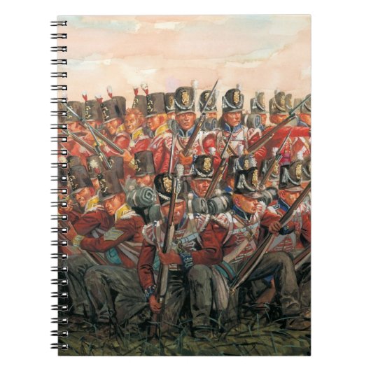 British infantry Napoleonic wars painting  Notizblock (Vorderseite)