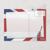 British Invasion Guitar Postkarte (Rückseite)