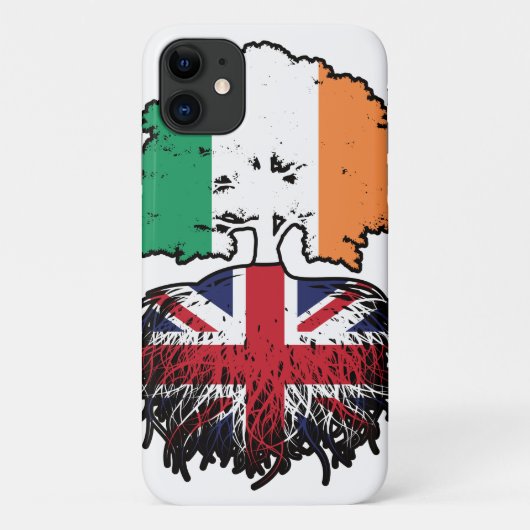 British Irish Ireland Treots Flag Case-Mate iPhone Hülle (Rückseite)