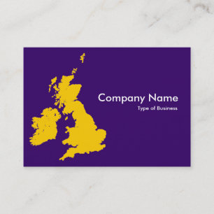 British Isles - Amber and Dark Violet (33006) Visitenkarte