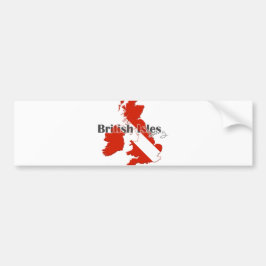 British Isles Diving Autoaufkleber