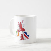 BRITISH ISLES MAP AND FLAGS KAFFEE TASSE (Vorderseite Links)