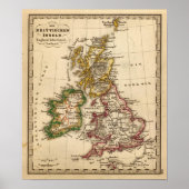 British Isles Map Poster (Vorne)