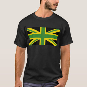 British - Jamaikanische Union Jack Flag  T-Shirt