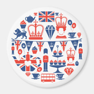 British Jubilee Icons Magnet