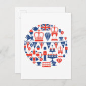 British Jubilee Icons Postkarte (Vorne/Hinten)