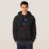 British Jungfrau Island Finger Print Flag I Liebe  Hoodie (Vorne ganz)