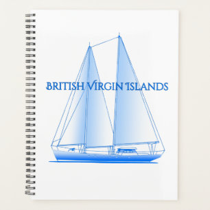 British Jungfrau Islands Coastal Nautical Sailing Planer