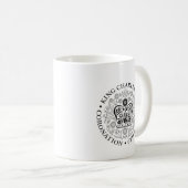 British King III Charles Memorabilia Coronation Kaffeetasse (VorderseiteRechts)