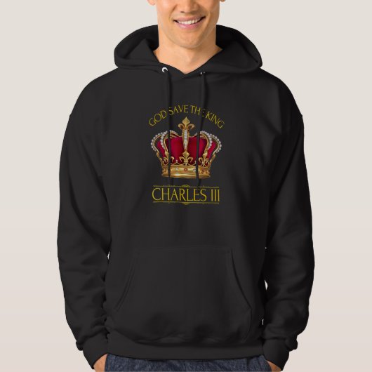 British King Long Live The King God Save The King Hoodie (Vorderseite)