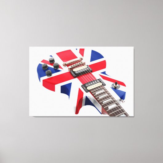 BRITISH KOMMT GITAR 32x48 Leinwanddruck (Vorderseite)