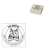 British Kurz Hair Cat Rücksendeadresse Gummistempel (Stempel)