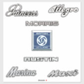 British Leyland Theme Aufkleber (Blatt)