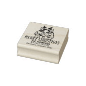British Long Hairs Cat Rücksendeadresse Christmas Gummistempel (Stempel)