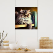 British Longhair Cat Poster (Küche)