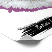 British Longhair Cat Print | Cat Wall Print Poster (Ecke)