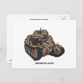 British M3 Grant Tank Postkarte (Vorne/Hinten)