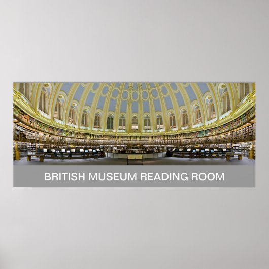 British Museum Reading Room England AB 8.99 Poster (Vorne)