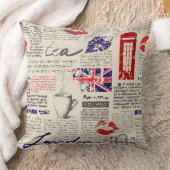 British newspaper pattern kissen (Decke)