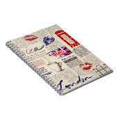 British newspaper pattern notizblock (Rechte Seite)
