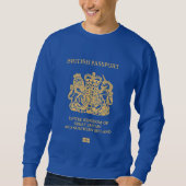 British passport cover sweatshirt (Vorderseite)
