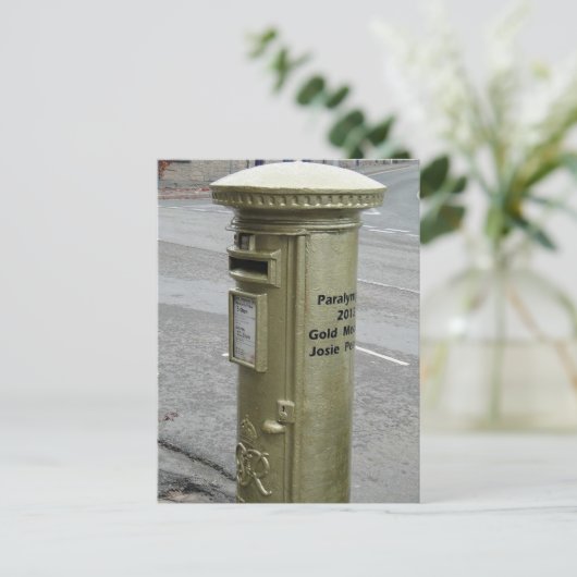 British pillar box - George VI Postkarte (Stehend Vorderseite)