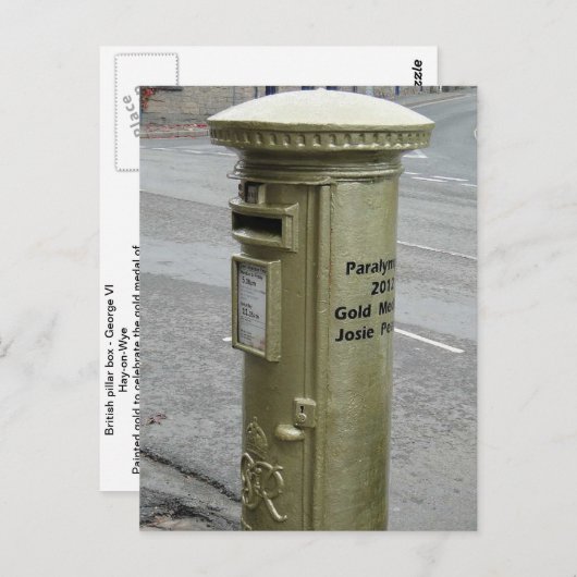 British pillar box - George VI Postkarte (Vorne/Hinten)
