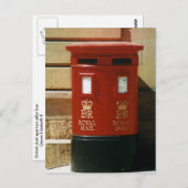 British pillar box postcard postkarte (Vorne/Hinten)