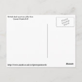 British pillar box postcard postkarte (Rückseite)