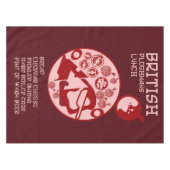 British Ploughmans Pub Mittagessen Tischdecke (Vorderseite (Horizontal))
