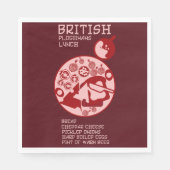 British Plowman Mittagessen Serviette (Vorderseite)