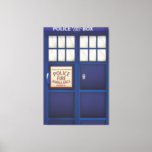 British Police Box Leinwanddruck (Vorderseite)