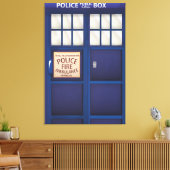 British Police Box Leinwanddruck (Insitu (Wohnzimmer))