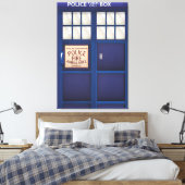 British Police Box Leinwanddruck (Insitu (Schlafzimmer))