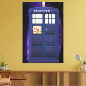 British Police Box Leinwanddruck (Insitu (Wohnzimmer))