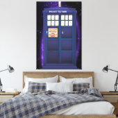 British Police Box Leinwanddruck (Insitu (Schlafzimmer))
