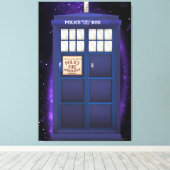 British Police Box Leinwanddruck (Insitu (Holzboden))