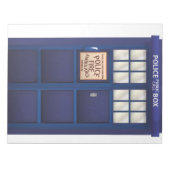 British Police Box Notizblock (Vorderseite)