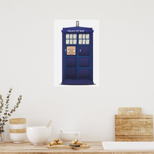 British Police Box Poster (Küche)