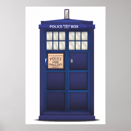 British Police Box Poster (Vorne)