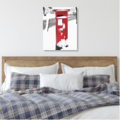 British Post Box Leinwanddruck (Insitu (Schlafzimmer))